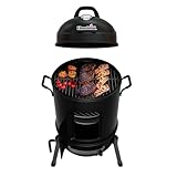 Char-Broil Bullet Charcoal Smoker 16" - 18202075,Black