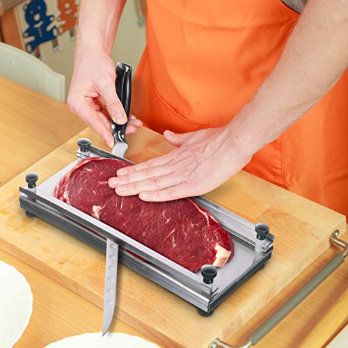 Meat slicer Stainless Steel Jerky Maker Cutting Board With 10-Inch Professional Slicing and Carving Knife Meat slicer Stainless Steel Jerky Maker Cutting Board With 10-Inch Professional Slicing and Carving Knife